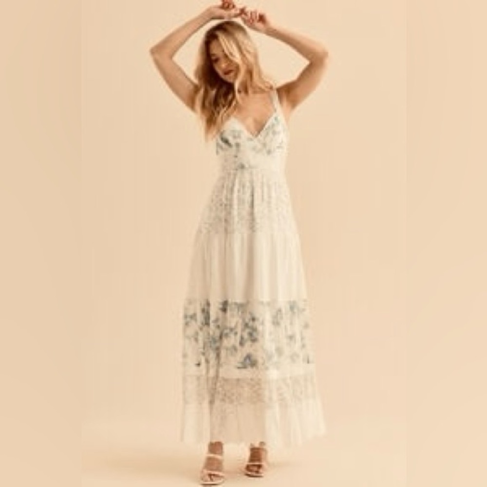 NWT Altar’d State Adalynne Sleeveless Floral Maxi Dress - Picture 4 of 6